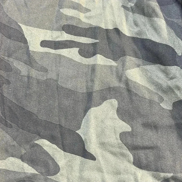 Splendid Camo Jogger Pants Womens Green Gray High Waisted Drawstring Size M - Picture 4 of 9